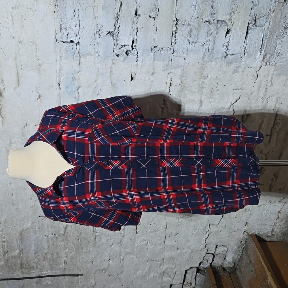 Torrid plaid Short Sleeved blouse